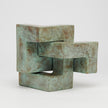 Puzzle Blue Patinated Bronze - S