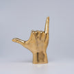 Hand Shaka / Hang Loose Polished Brass