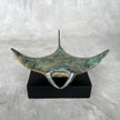 Manta Ray Aged Patinated Bronze - Medium