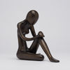 Lady Stretching Brown Bronze