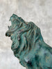 Lion Roaring Dark Patinated