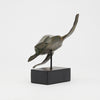 Turtle Sculpture on a Stand Patinated Bronze