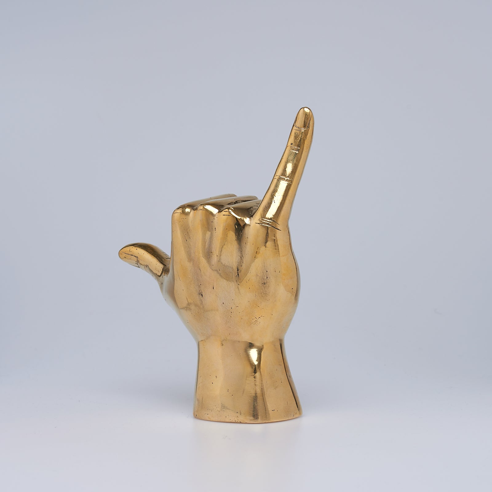 Hand Shaka / Hang Loose Polished Brass