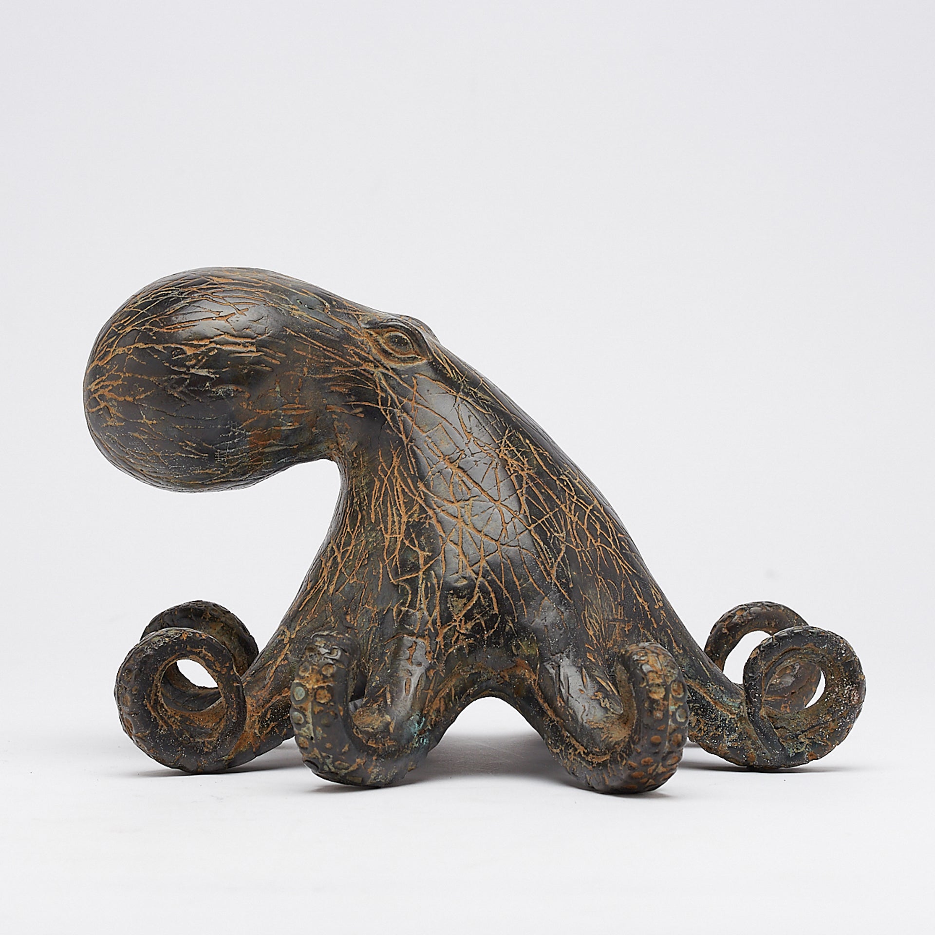 Octopus Old Patinated - Medium