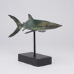 Great White Shart Patinated on Stand