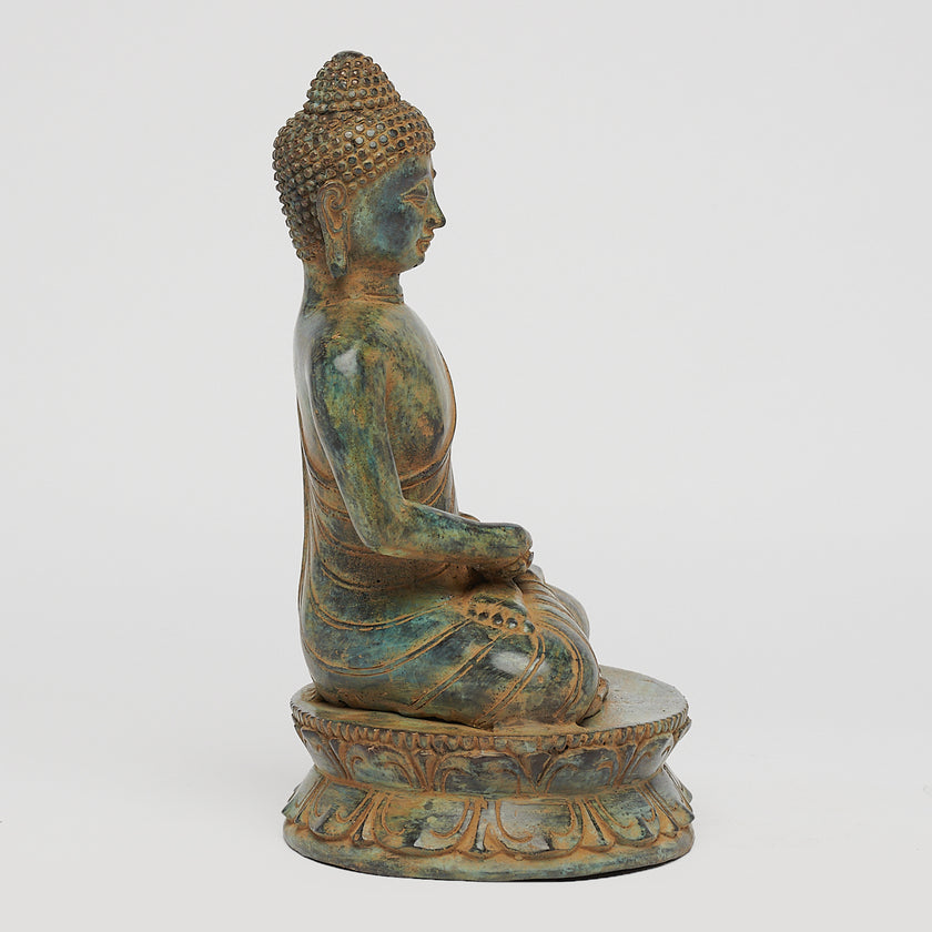 Buddha Dhyana Patinated Bronze