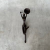 Stretching Lady Bronze Candle holder