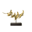 Manta Ray Family 4 Polished Bronze