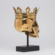 Human Skull Bronze Royal King George Large