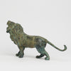 Lion Roaring Aged Sculpture