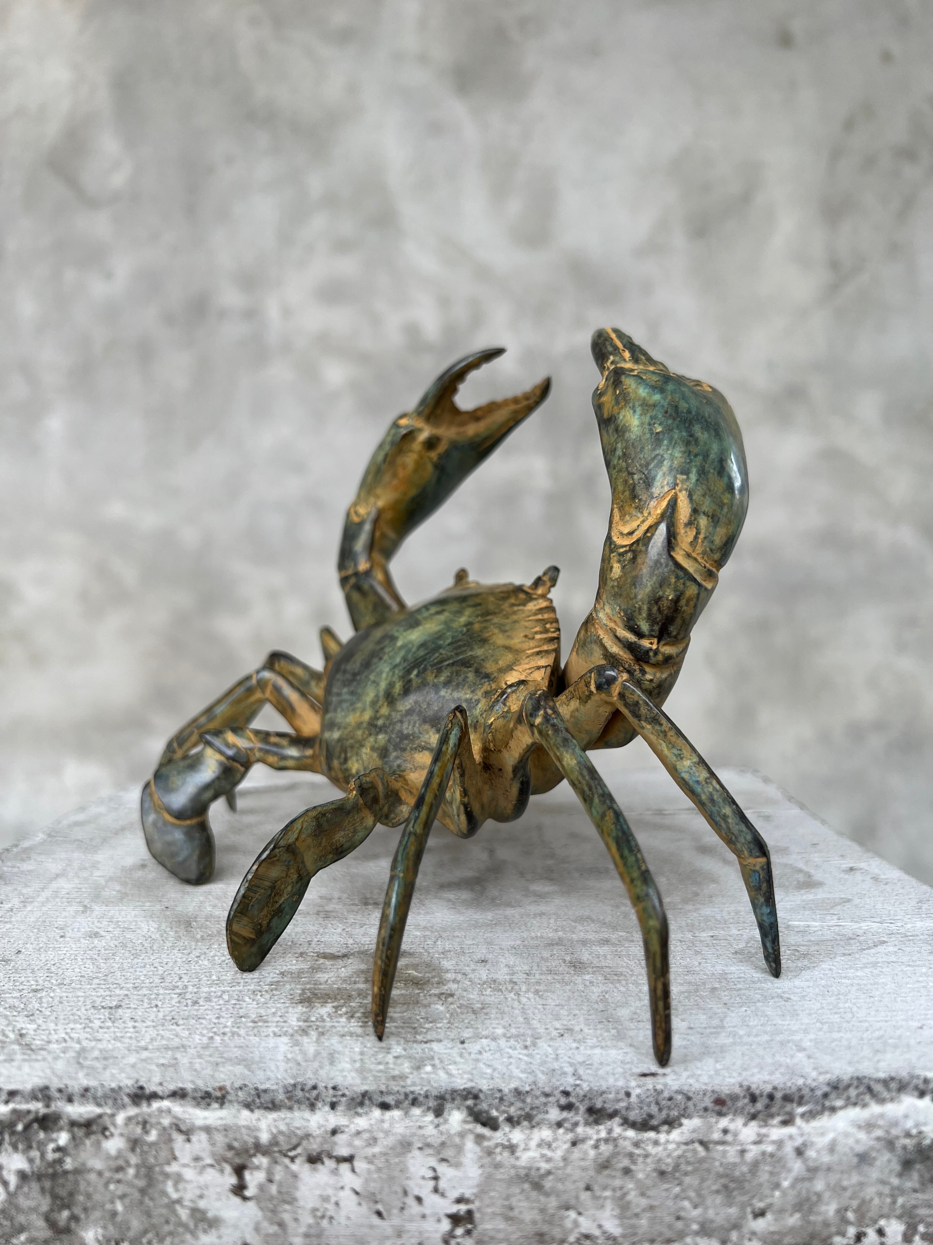 Crab Patinated Bronze  - S