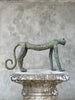 Cheetah Statue Patinated Bronze