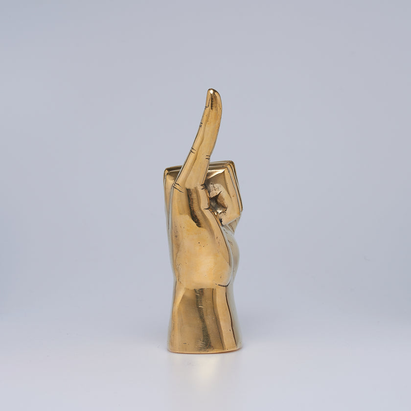 Hand Shaka / Hang Loose Polished Brass