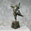 Voluptuous Lady Dancer Patinated Bronze