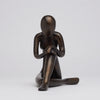 Lady Stretching Brown Bronze