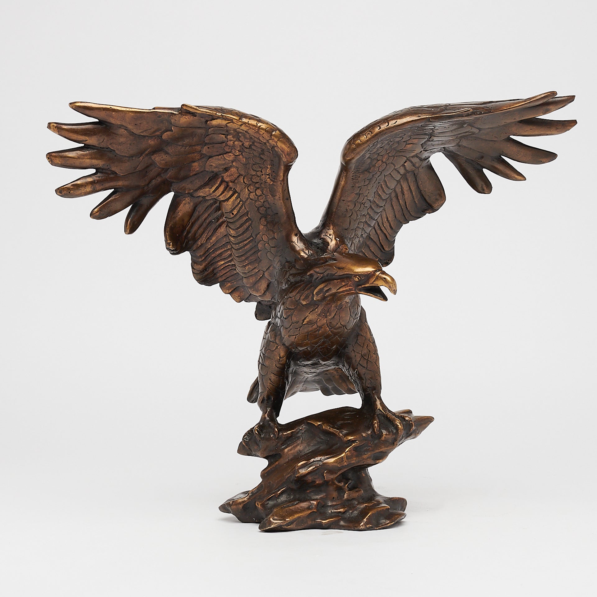 Eagle Sculpture Brown Bronze - Large