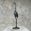 Batik Bird Dark Patinated with Polished accents