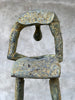 Abstract Man Contemplative Sculpture Patinated Bronze - Large