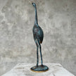 Batik Bird Dark Patinated with Polished accents