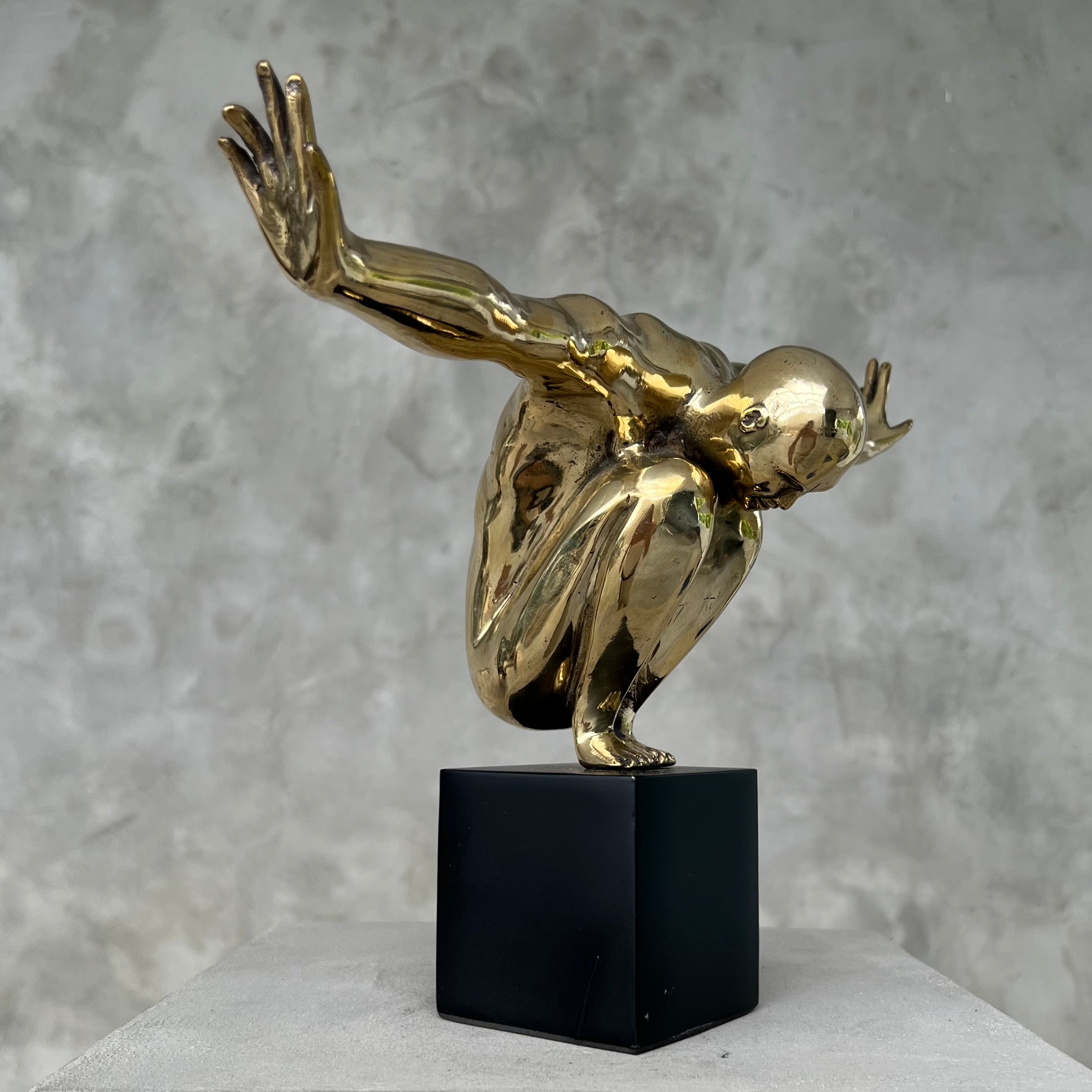 Olympic Swimmer Polished  Bronze - S