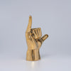 Hand Shaka / Hang Loose Polished Brass