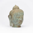 Buddha Sculpture Patinated Blue