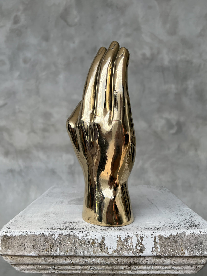 Hand O.K. Polished Brass