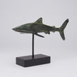 Great White Shart Patinated on Stand