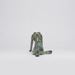 Lady Stretching old Green Patinated - Large