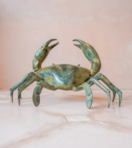 Crab Patinated Bronze - Large