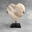 Wonderful Petrified Wood Heart-Shaped on a Custom Stand PWH/23/542