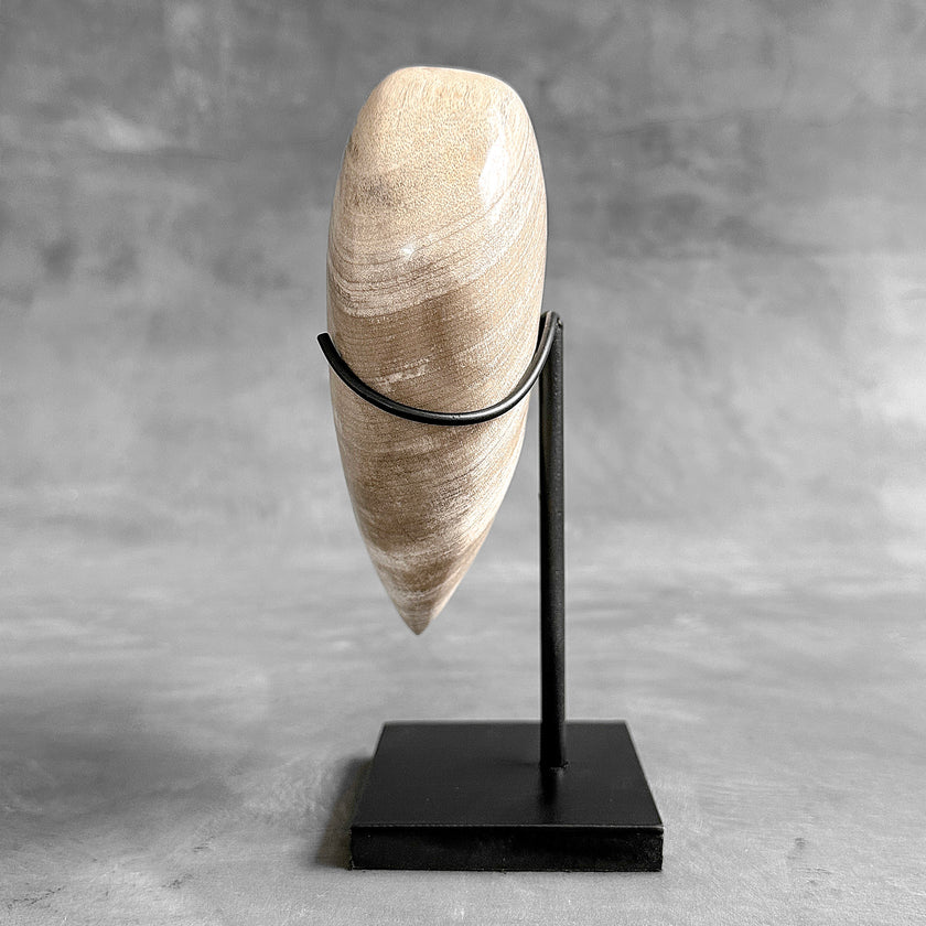 Wonderful Petrified Wood Heart-Shaped on a Custom Stand PWH/23/542