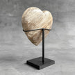 Wonderful Petrified Wood Heart-Shaped on a Custom Stand PWH/23/547