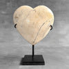 Wonderful Petrified Wood Heart-Shaped on a Custom Stand PWH/23/548