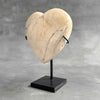 Wonderful Petrified Wood Heart-Shaped on a Custom Stand PWH/23/548