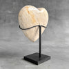 Wonderful Petrified Wood Heart-Shaped on a Custom Stand PWH/23/548