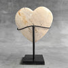 Wonderful Petrified Wood Heart-Shaped on a Custom Stand PWH/23/548