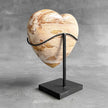 Wonderful Petrified Wood Heart-Shaped on a Custom Stand PWH/23/549