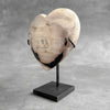 Wonderful Petrified Wood Heart-Shaped on a Custom Stand PWH/23/550