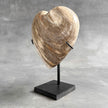 Wonderful Petrified Wood Heart-Shaped on a Custom Stand PWH/23/551