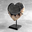 Wonderful Petrified Wood Heart-Shaped on a Custom Stand PWH/23/553