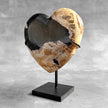 Wonderful Petrified Wood Heart-Shaped on a Custom Stand PWH/23/573