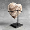 Wonderful Petrified Wood Heart-Shaped on a Custom Stand PWH/23/574