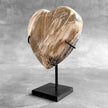 Wonderful Petrified Wood Heart-Shaped on a Custom Stand PWH/23/576