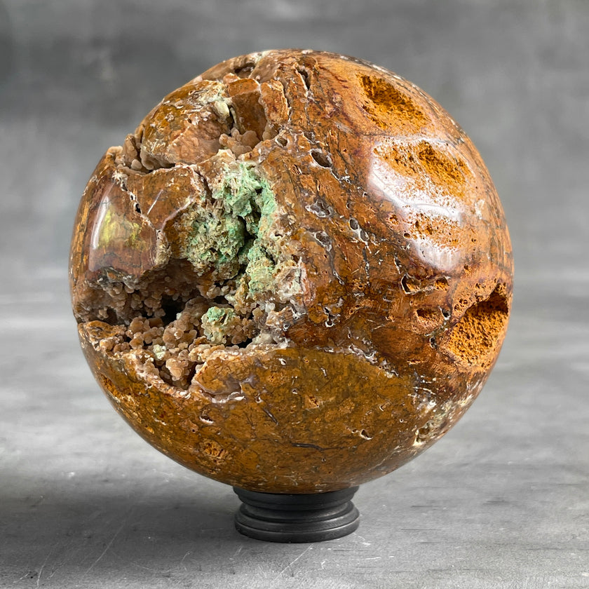 Wonderful Sphere of Red Jasper with a Custom Stand PS/518