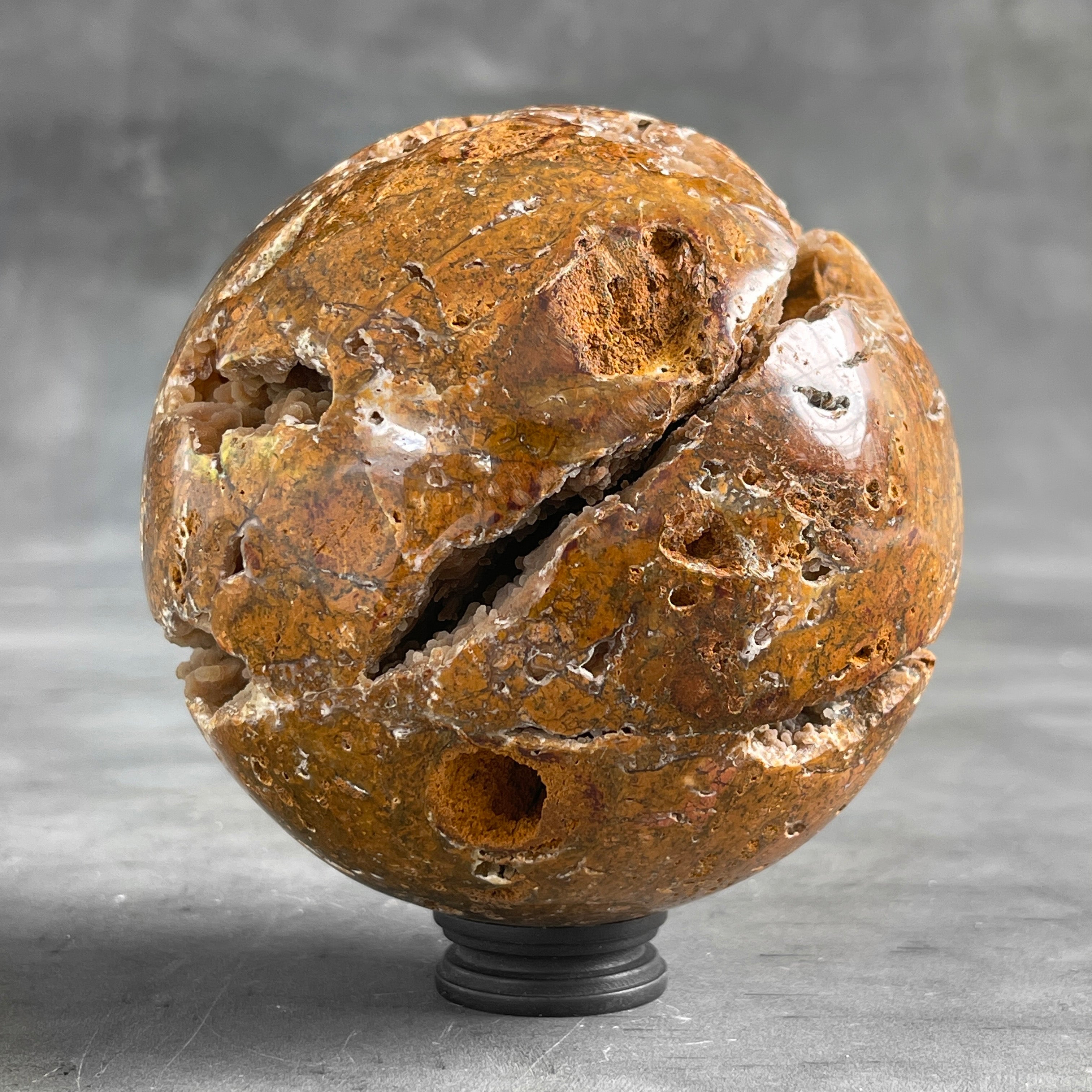 Wonderful Sphere of Red Jasper with a Custom Stand PS/518