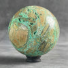 Wonderful Green Smithsonite Sphere on a Custom Stand PS/519