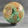 Wonderful Green Smithsonite Sphere on a Custom Stand PS/519