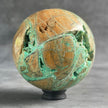 Wonderful Green Smithsonite Sphere on a Custom Stand PS/519