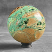 Wonderful Green Smithsonite Sphere on a Custom Stand PS/525